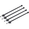 FTVOGUE 4PCS Extended Reach Head Air Chuck FNPT Straight Foot Lock On Tire Inflate Chuck for Truck RV Dually Tires