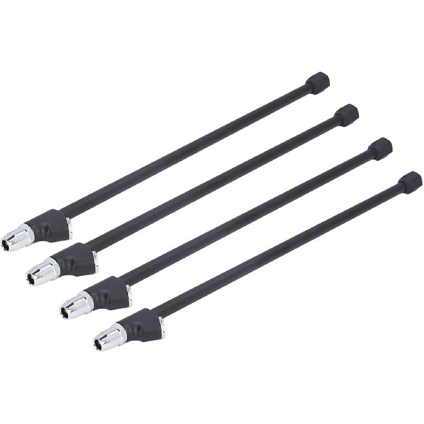 

FTVOGUE 4PCS Extended Reach Head Air Chuck FNPT Straight Foot Lock On Tire Inflate Chuck for Truck RV Dually Tires
