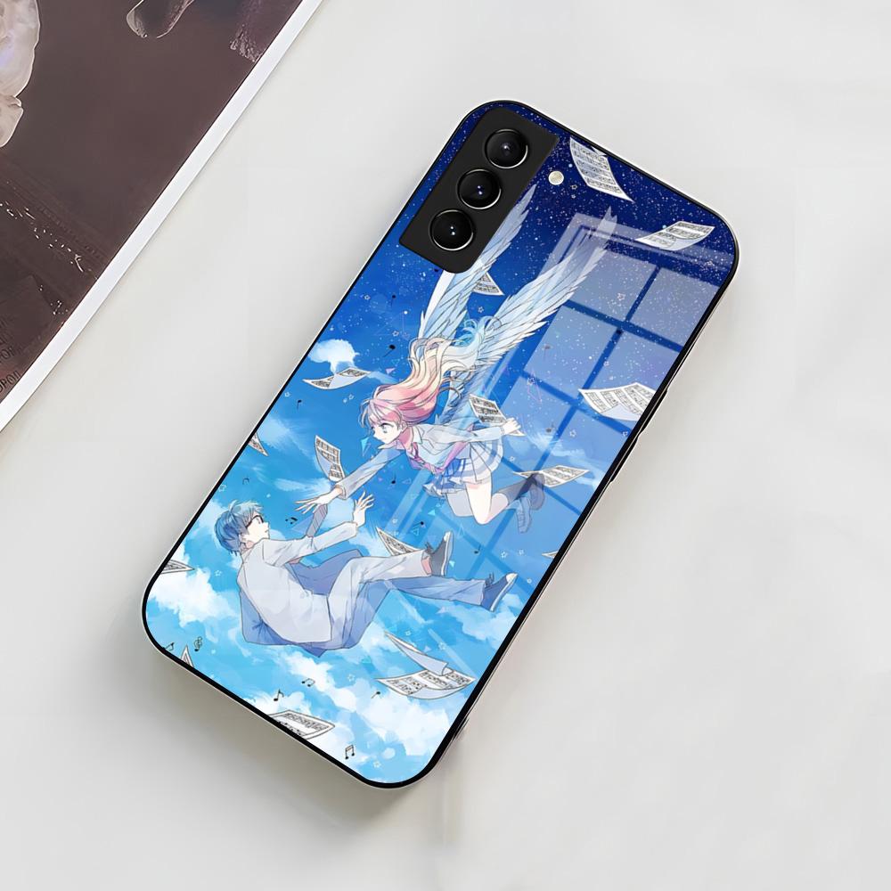 Y-Your Lie In A-April Anime Phone Case For Samsung A56 A36 A26 A16 A15 A25 A35 A55 A14 A34 A24 A54 Glass Case