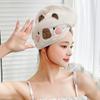 Quick Drying Capybara Dry Hair Cap Combed Cotton Coral Velvet Bathing Cap Capybara Towel  Pool
