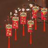 Bonsai Money Tree Ornaments: Indoor New Year Decorations with Double-Sided Lanterns
