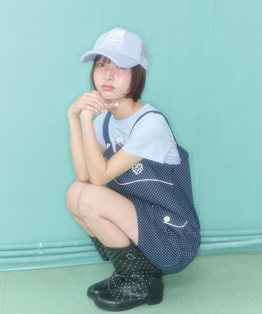 Syakili Kiri Skull Trucker Cap (Blue)