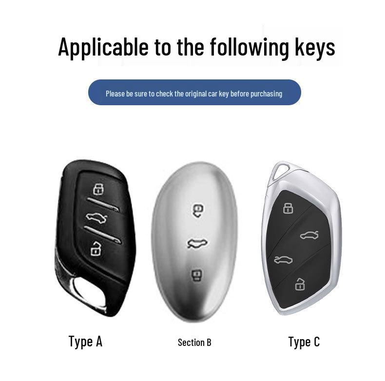 Roewe R7/F7 2023 Premium Schlüsselhülle - Fernbedienungsschale & Schnalle für 22 Modell