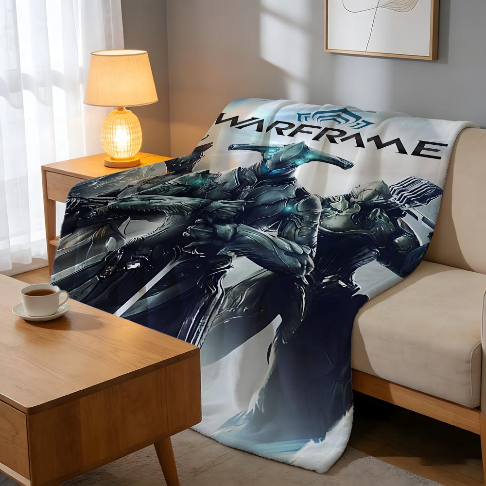 Throw High-Density Short Plush Blanket For Sofa Nap Air-Conditioned Room Soft Skin-Friendly P-Popular Games Warframe