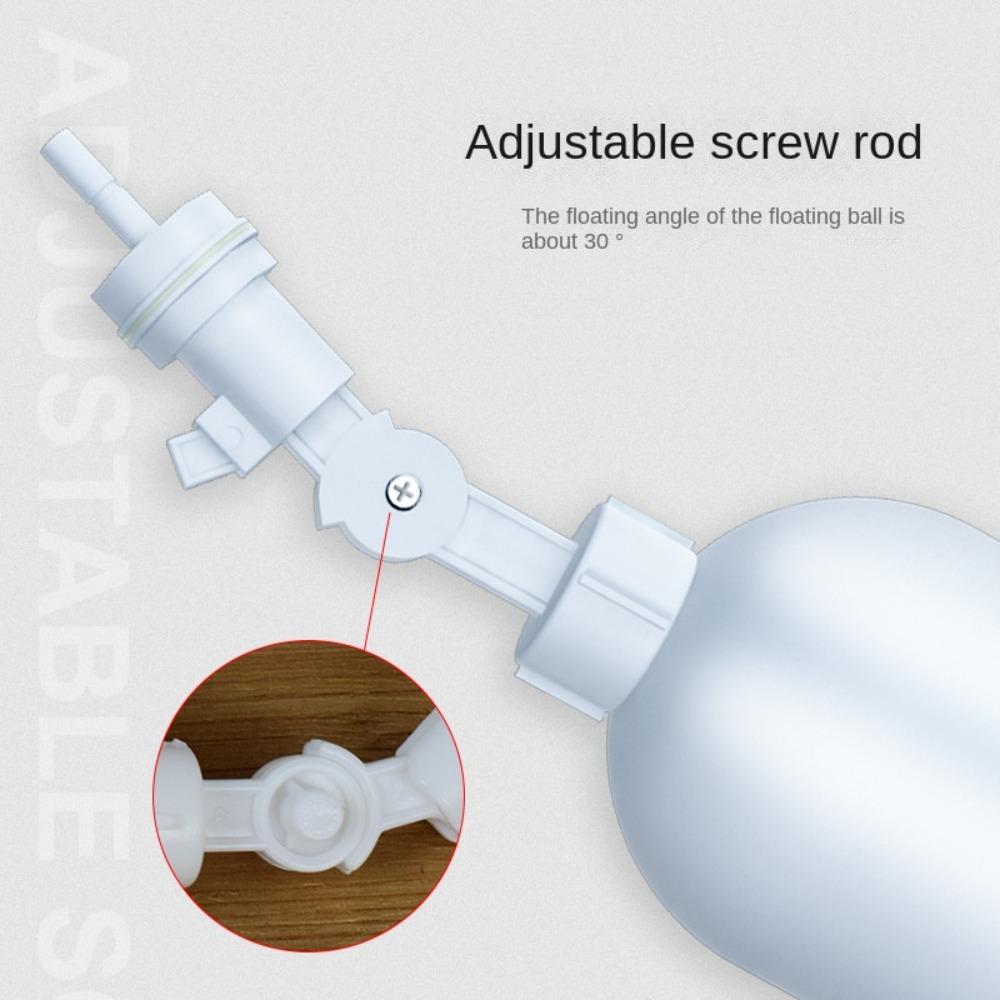 Plastic Inlet Float Valve Adjustable Auto Fill 2 Minutes Mouth Aquarium Water Control Float Valve Float Ball