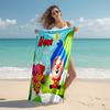 Personalized Customized Proof Beach Towel with Plim Plim Pattern - Soft, Absorbent,quick-drying,perfect Swimming,camping&bathing