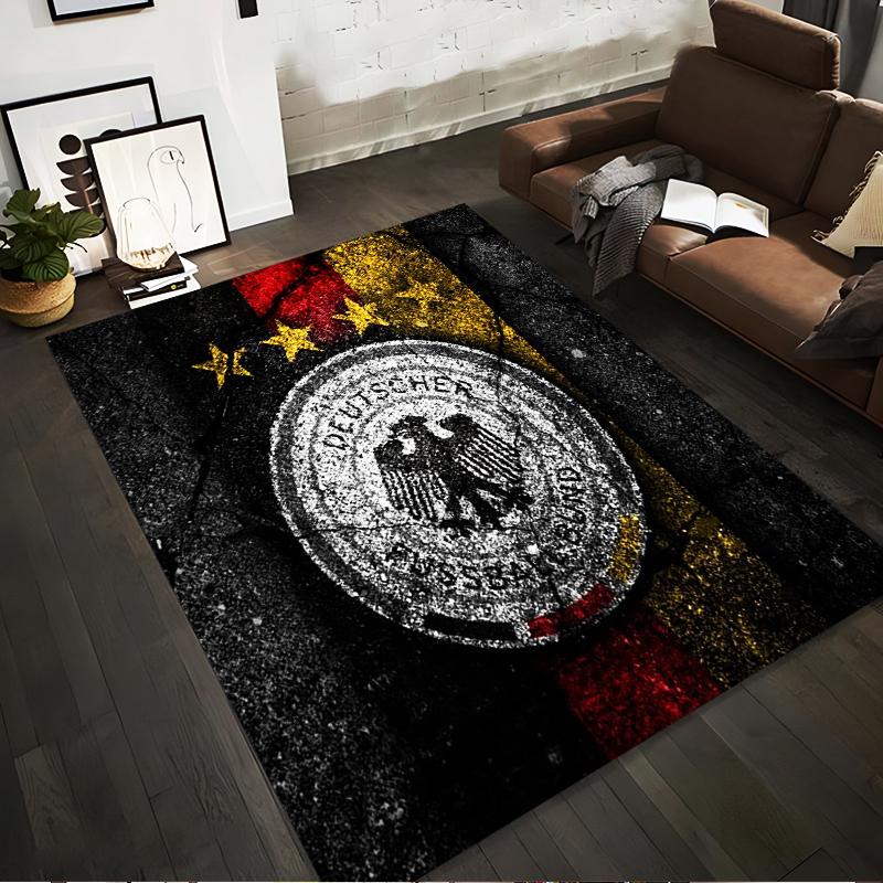 German Flag Eagle Designed floor mat, suitable as a non-slip mat for the living room or bedroom sofa