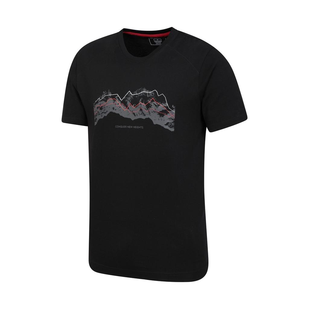 Mountain Warehouse Mens Tech Mountains Organic T-Shirt