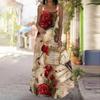 Women's Slip Dress Maxi Long Dress Artistic Fluid Print Dress Spring & Summer Leisure Vacation
