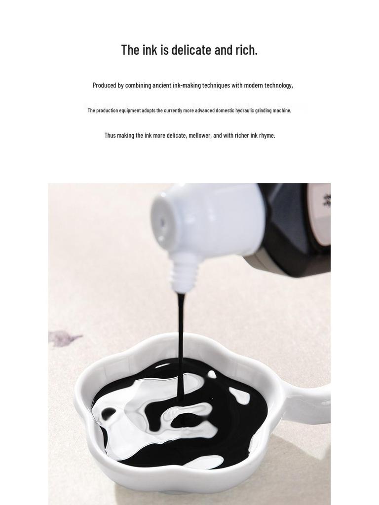 Anfänger Set für duftende Tuschestäbchen für Kalligraphie & Chinesische Malerei im Stil mit dünner Gold Schrift