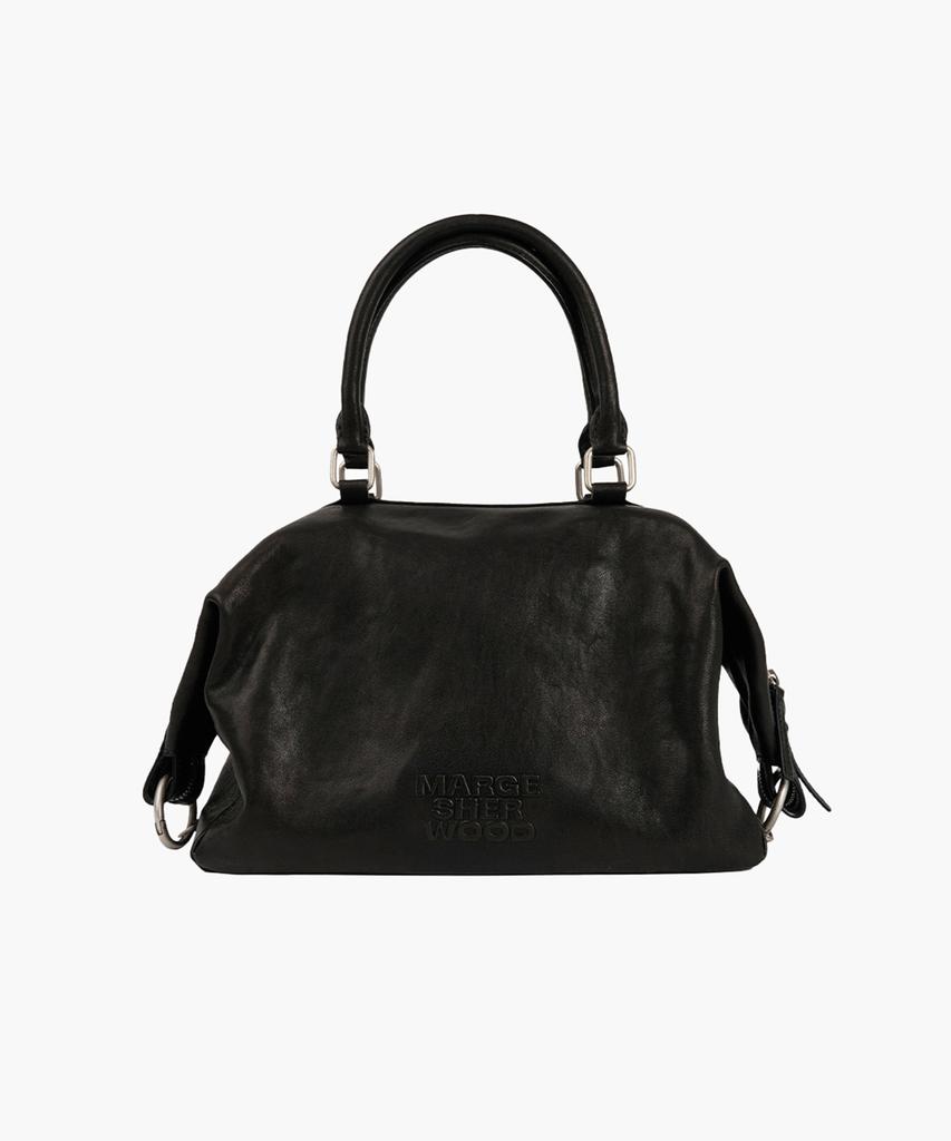 Margesherwood Dumpling Tote_Black Washed Nappa