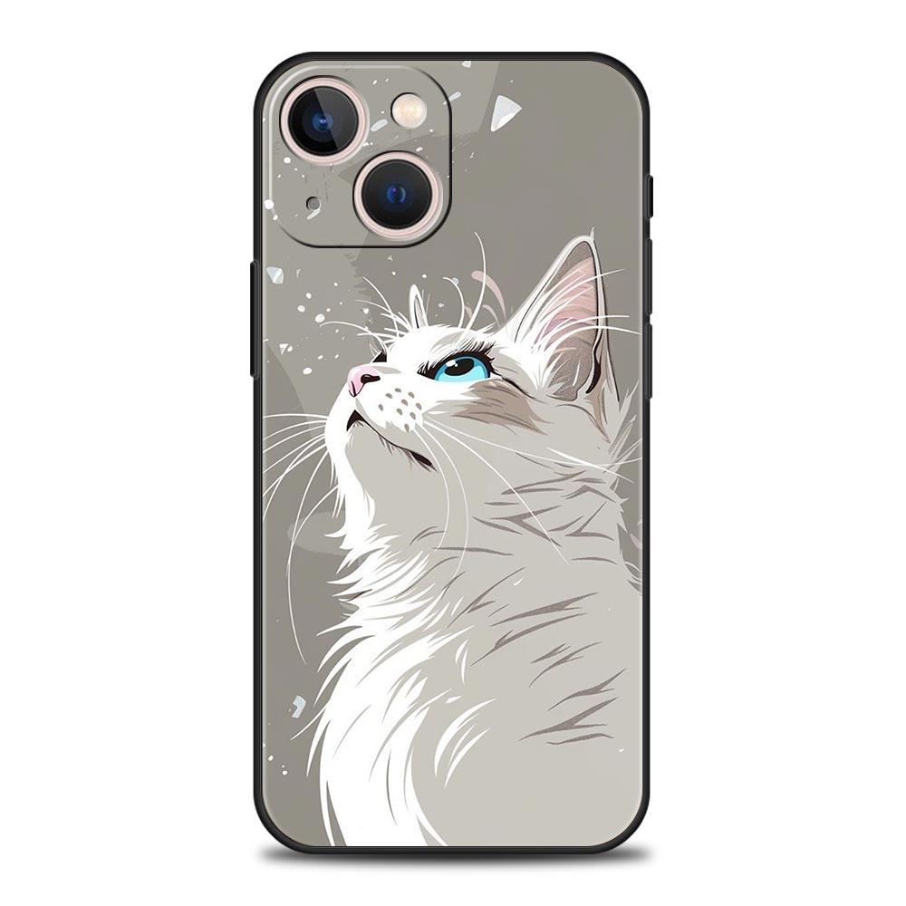 Daily Life of Cute Cats Phone Case For iPhone 17 16 15 Pro Max 11 12 13 14 7 8 Plus SE 2020 X XR XS Cover Soft Black