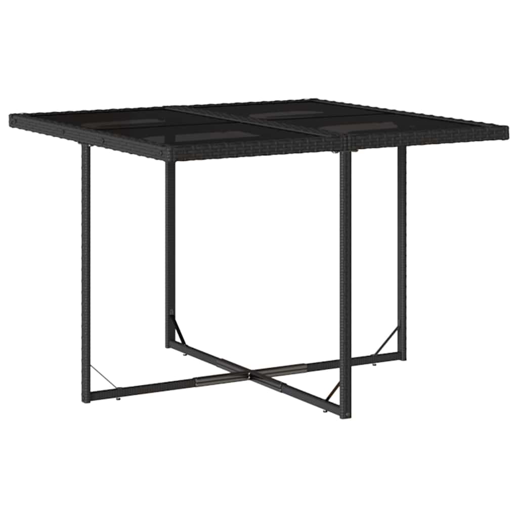 Vidaxl 9-Cz. Juego de Muebles de Jardín con Cojines, Negro, Ratán PE