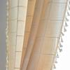 Tenda Plaid Vintage Americana con Nappe Semi Oscurante Cotone Lino Tasca per Asta Soggiorno Balcone Cucina Finestra a Golfo Protezione UV Arredamento Boho Rustico