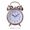 Alarm Clock Vintage Retro Silent Pointer Clocks Playing Bell Loud Alarm Clock with Light