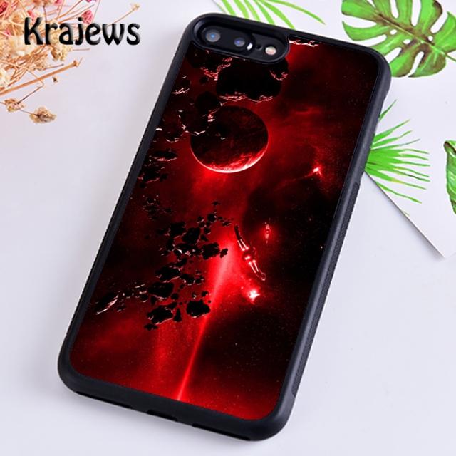Krajews Moon Space Lunar Eclipse Planet Soft Phone Case For iPhone 17 Air 16 15 14 plus 11 12 13 pro max coque Fundas