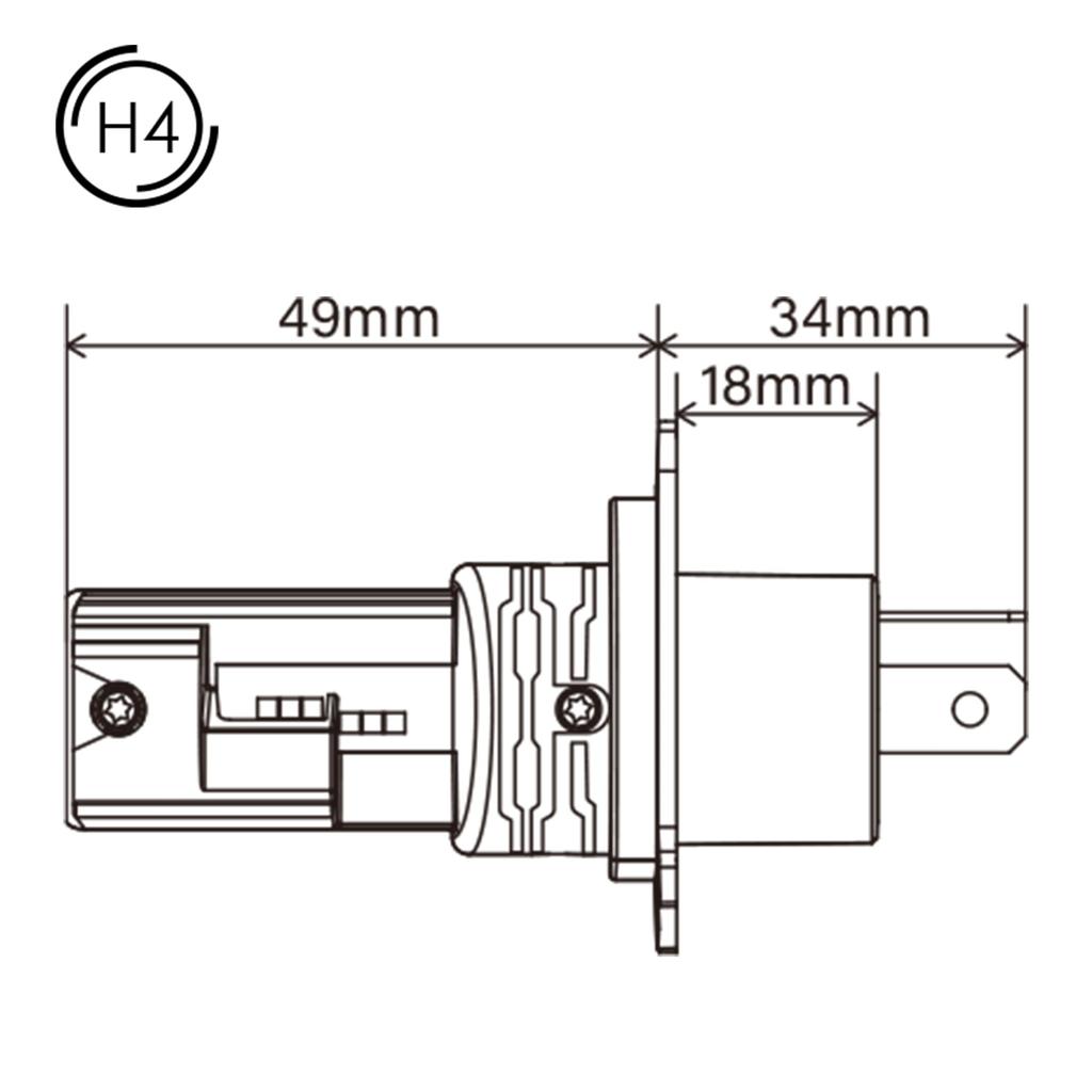 PIAA LEH240 LED Car Lamp Type Standard 12V Meets New Vehicle Inspection Waterproof and Pack of 2 Headlight/Fog Bulbs, 6000K, Controller-less - Series,