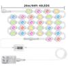 Smart LED RGB Curtain String Lights Bluetooth APP Control Christmas Fairy Light Garland DIY Picture Display Party Wedding Decor