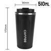 Hot 380/510ML Thermo Cafe Leak_Proof Travel Thermo Cup Double Stainless Steel for Tea Water Coffee Coffee Mug Car Thermos Mug HW
