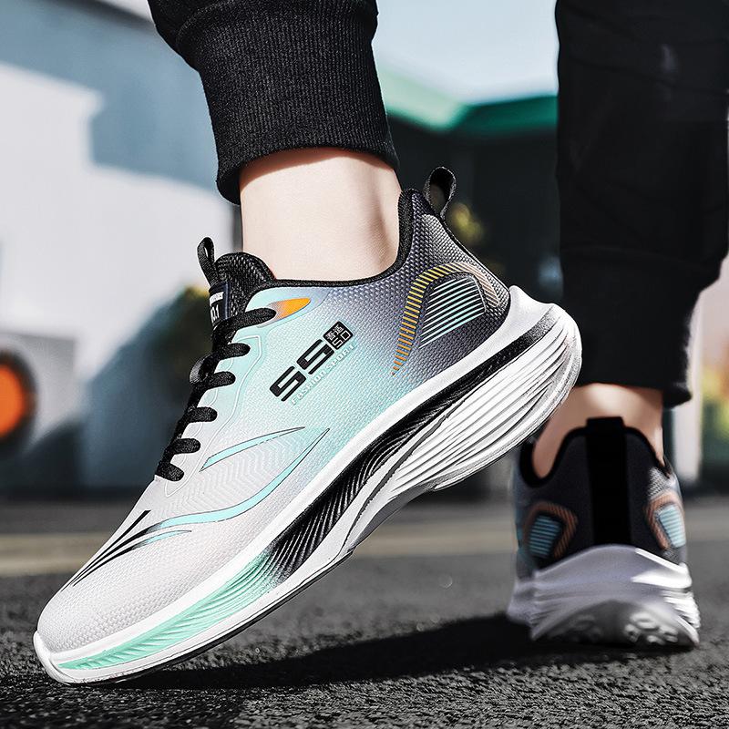 Autumn and Winter Large Size New Foreign Trade Sports Shoes Men's Red Rabbit Casual Running Shoes Lightweight Mesh Casual Shoes