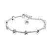 New 925 Pure Silver Rose Gold Bracelet Shining Classic Hip Hop Crystal Tennis Bracelet Women's Jewelry Fashion Wedding Gift