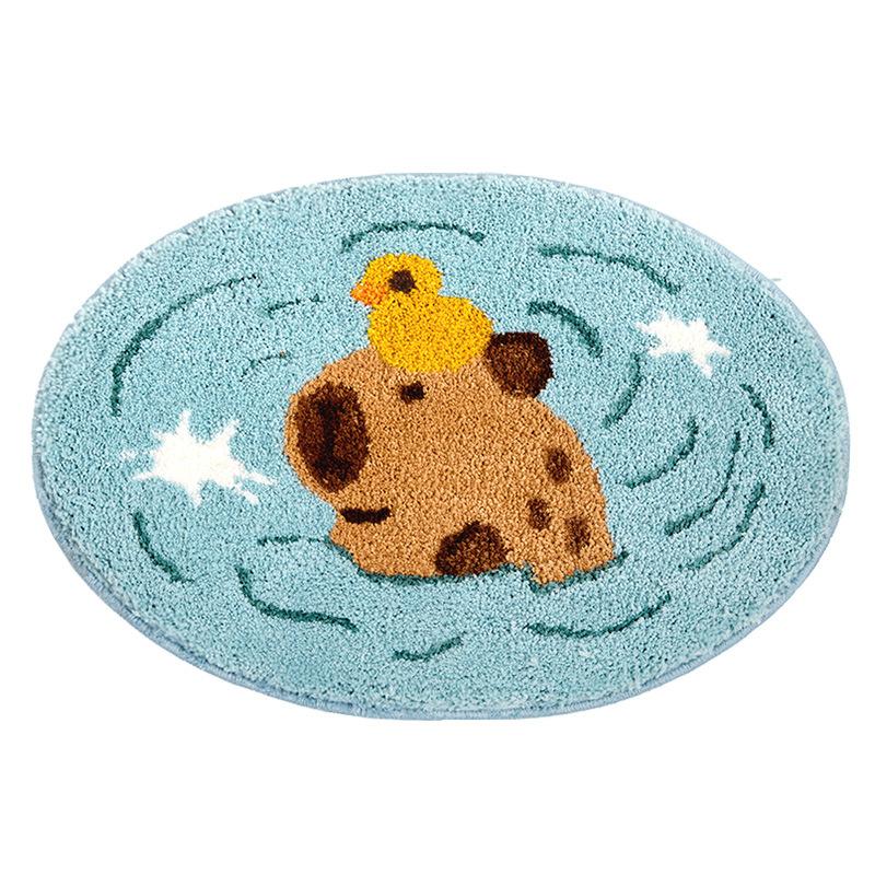 Cartoon Bathroom Carpet Absorbent Soft Floor Mat, Bedroom Bedside Decorative Floor Mat
