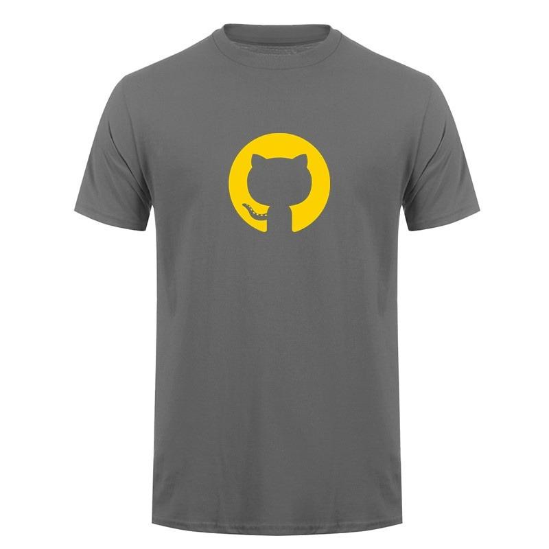 Github T Shirt Summer Men Funny Cotton Short Sleeve Programming Developer Programmer T-shirts Boyfriend Gift Tops