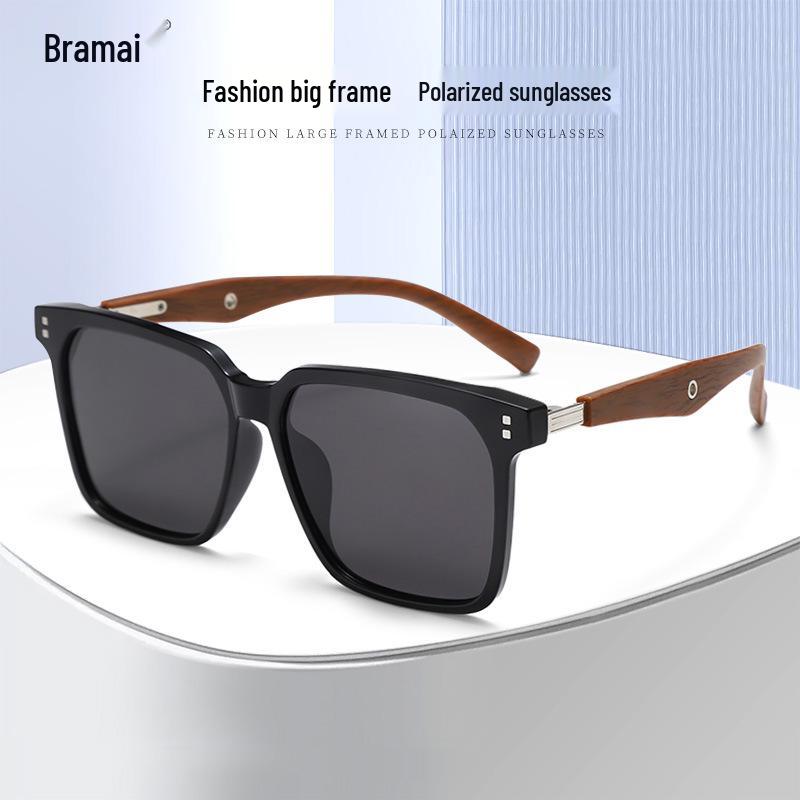 HD Polarized Γυαλιά Ηλίου: Unisex Κορεατικό Στυλ με Σλιμινγκ Σχέδιο και Πόδια από Ξύλο TR. Ιδανικό για Οδήγηση.