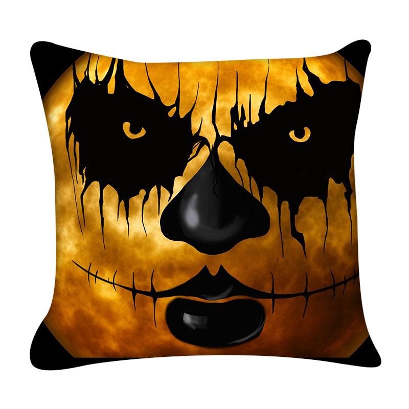 Happy Halloween Pillow Covers Decorative Horror Pumpkin Pillowcase Living Room Sofa Bedroom Pillows Case Decor Home 18x18 Inch