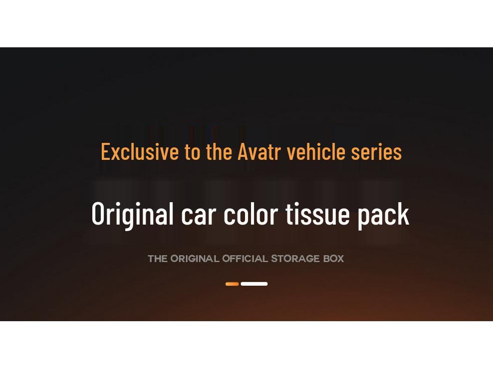 Compatible Tissue Box for Avatr 06/07/11/12: Car Armrest Hanging Interior Bag, 25 New Model