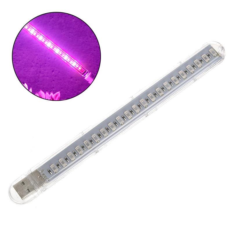 10W LED Лампа для вирощування рослин USB Портативна LED Рослинна Лампа для Росту 5V Повний Спектр Фіто Лампа 21 LED Обертання Гнучке Світло Для Приміщення