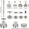100 pezzi 15mm Canvas Snap Kit Marine Grade Snap Fastener Bottoni automatici in acciaio inossidabile per copertura barca, cucito pelle, vestiti, tenda