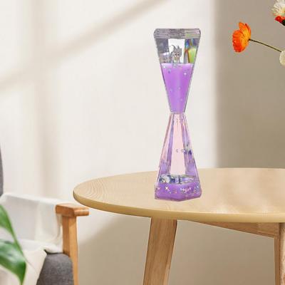 Acrylic Hourglass Liquid Timer Desktop Art Toys Management Time Ornament Creative Confetti Floats