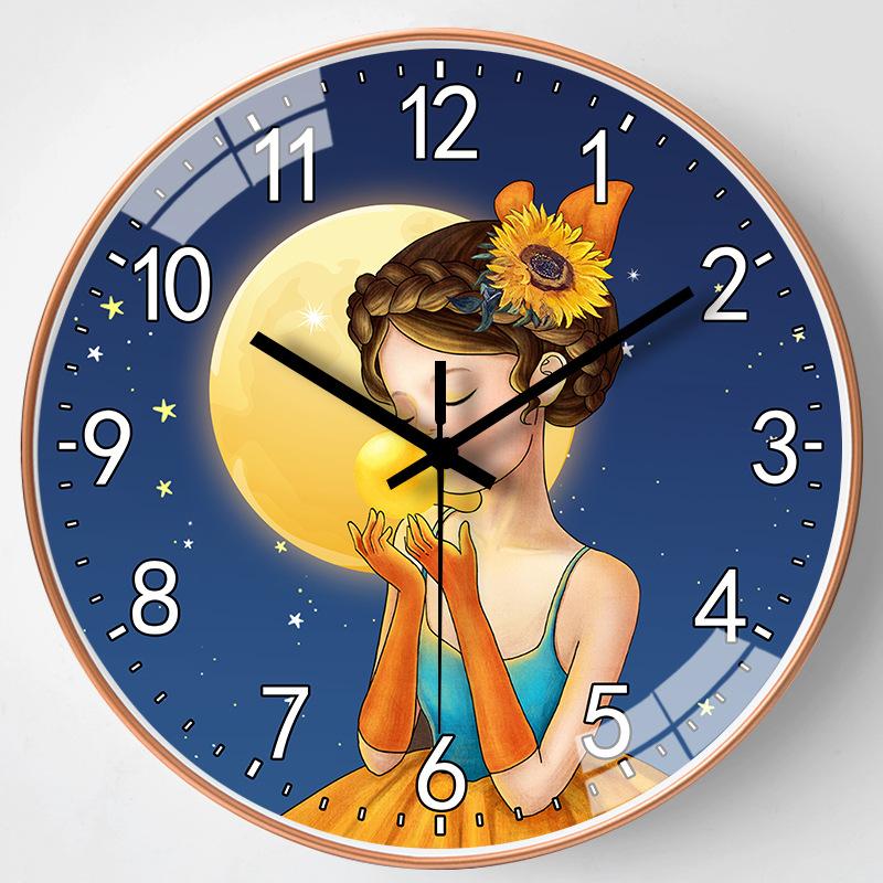 12-inch 30cm simple clock household wall clock living room stylish personalized decoration mute bedroom clock