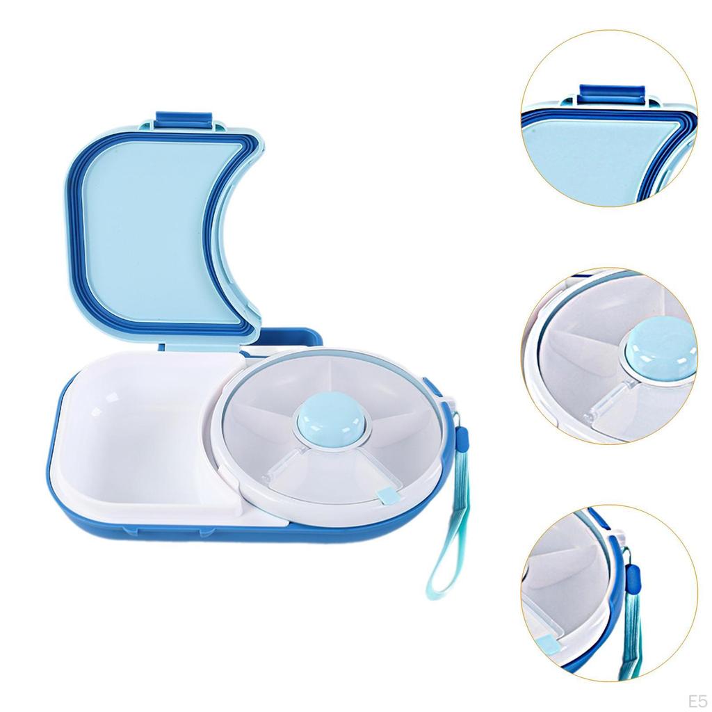 Box na oběd s uzavřenými přihrádkami pro organizaci