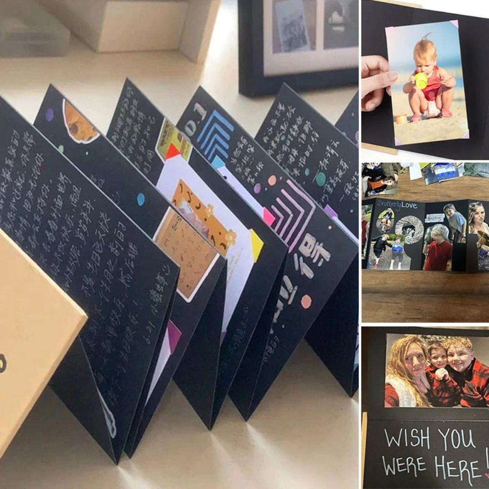 

Памятная книга для роста, альбомы-аккордеоны, складные пустые книжные альбомы, подарки, альбомы «сделай сам»