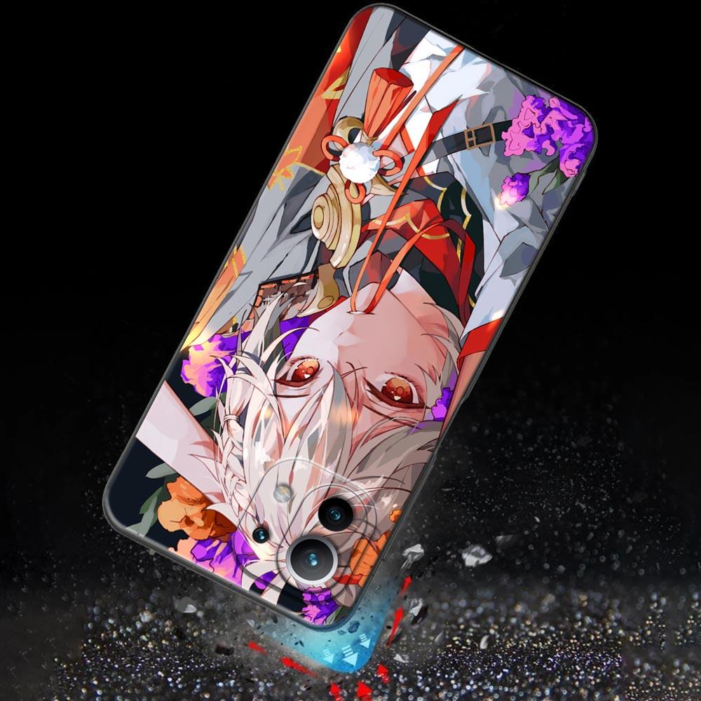 Phone Case for Xiaomi Mi 11 Lite 5G NE 11i 11X 11T 12 Pro Poco  F3 X3 GT X4 NFC Pro Cases Cover Anime Genshin Impact Flower Game