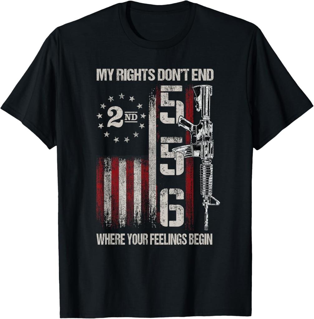 2. Verfassungszusatz Gefühle Amerika USA Patriotisch Lustiges T-Shirt Geschenk Unisex T-Shirt