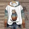 Funny Sweatshirt Cartoon Cat 3d Print Hoodie Men Women Fashion Oversized Hoodies Women Sweat New Year Coat Animal Clothes Winter