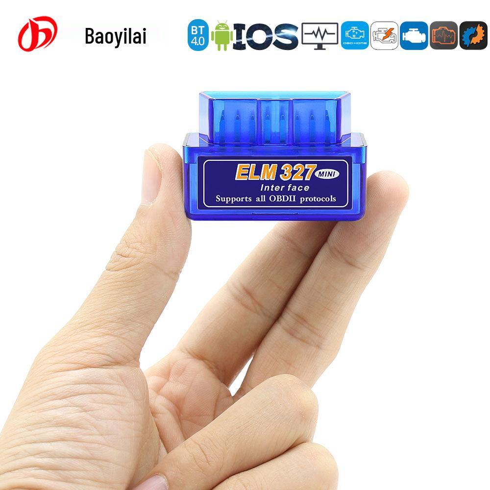 Ultra-Mini ELM327 Bluetooth 4.0 Car Diagnostic Tool (Android Compatible) - Blue