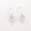 Milky Opal Gemstone 925 Sterling Silver Jewelry Handmade Stylish Earrings 1.6" EE-163-21