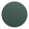 Premium Hotel Woven Pattern Round Leather Placemat Simple Home Western Dining Mat Waterproof and Thermal Insulation Spot