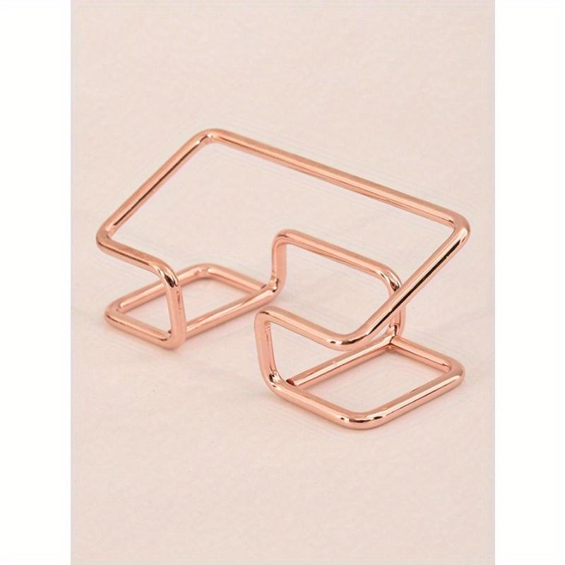 1pc Electroplated Metal Business Card Holder, Card Storage Business Card Holder, Party Event Card Organizer, Business Card Holder