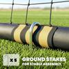 Football Goal, 6 x 4ft Portable Football Net with Ground Stakes
