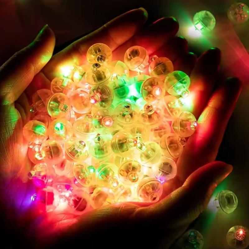 50/100 Pcs LED Balloon Lights Mini Round Ball Balloon Night Light LED Flash Lamp for Paper Lanterns Wedding Party Decorations