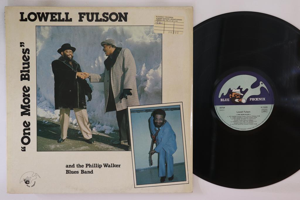 LP Record LOWELL FULSON & THE PHILLIP WALKER - One More Blues 33724 Blue Phoenix 1984 France Blues Used