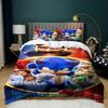 Exquisite 3D Cartoon S-Sonics Wallpaper Anime Digital Printing Bedding Set Duvet Cover Pillowcase Youth Kids Girl Boys Gift
