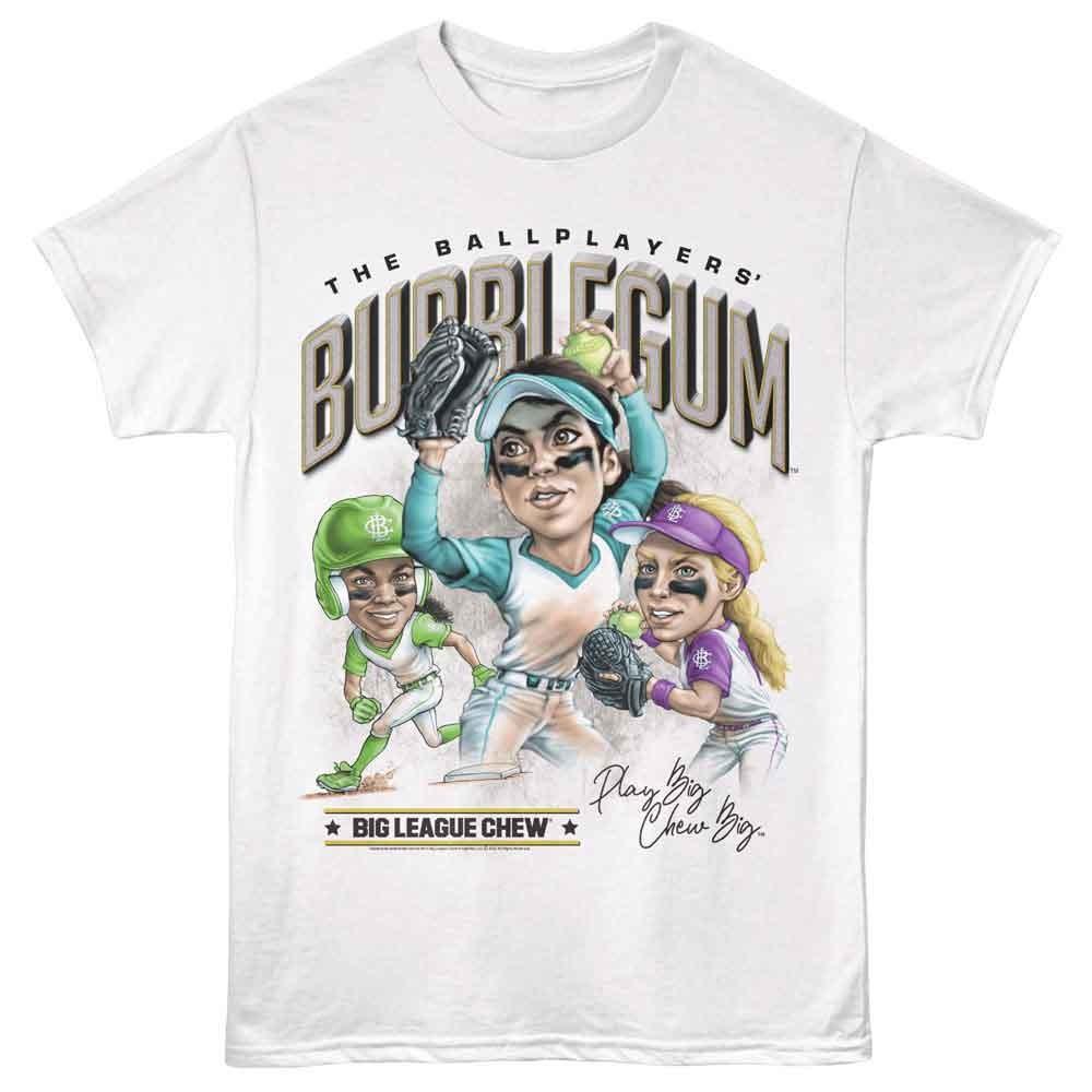 Big League Chew - Soft Ballplayers - White - Adult Unisex Short Sleeve T-Shirt S