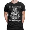 Si je Shenan Une fois Ill Shenanigan T-shirt Plage Hip Hop T-shirts Homme 100% Coton Col Rond Oversize Hauts Manches Courtes