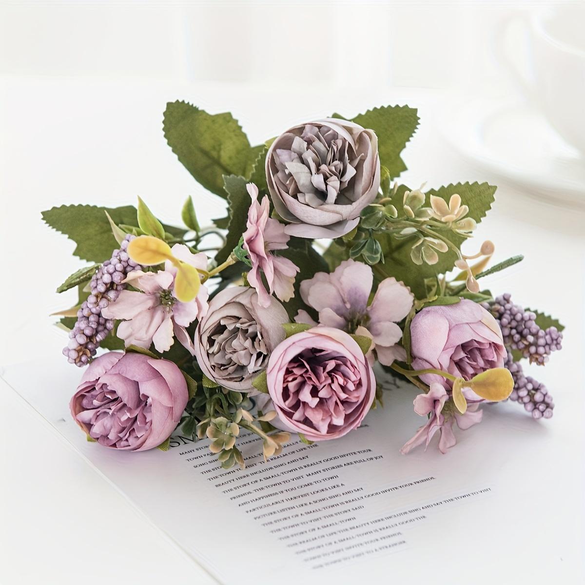 

Silk Artificial Flowers Tea bud Rose peony Christmas Wreath Wedding bridal bouquet Home vase garden wreath Diy gift Decoration 1pc